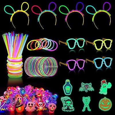 100pcs Led Light Up Party Favors Glow In The Dark Birthday Supplies For Kid  Adults Halloween Flash Rings Glasses Bracelets - Glow Party Supplies -  AliExpress