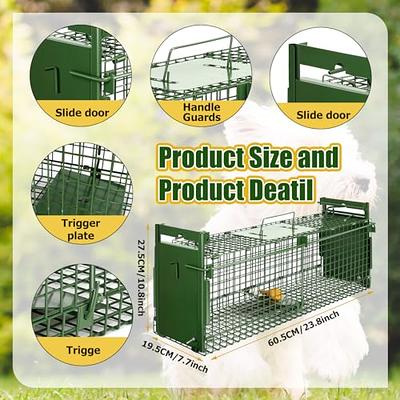 Gingbau Heavy Duty Live Animal Trap for Squirrels, Small Rabbits and More