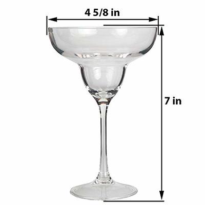 Lily's Home Unbreakable Acrylic Martini Glasses, Made of Shatterproof Plastic and Ideal for Indoor and Outdoor Use, Reusable, Crystal Clear (8.5 oz.