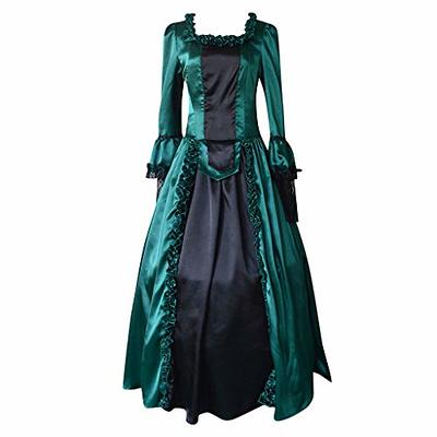  Victorian Princess Dress Women Medieval Costume Plus Size Queen  Ball Gowns Costumes 1800s Regency Dresses : Clothing, Shoes & Jewelry