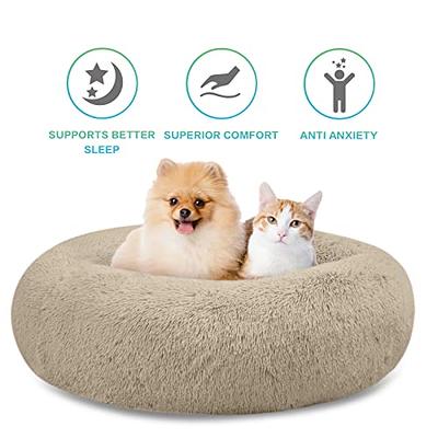 Extra Large Dog Cat Pet Calming Bed Comfy Fluffy Soft Dog Beds