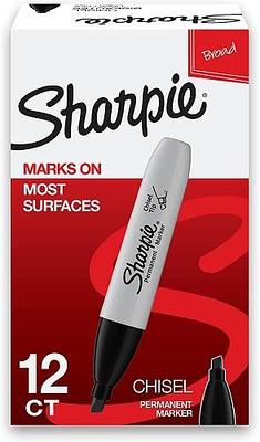 School Smart Non-Toxic Quick-drying Water Resistant Permanent Marker, 1.0 mm Fine Tip, Black, Pack of 48