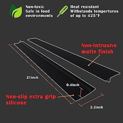 Kitchen Silicone Stove Counter Gap Cover, 25 inch Long & Extra Wide Stove  Gap Filler Range Strips 2pcs,Between Oven and Countertop Dishwasher,  Dryer,Easy Clean Heat Resistant Gap Guards Black - Yahoo Shopping