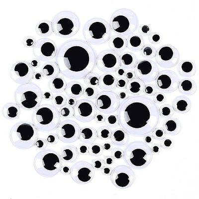 Black Self Adhesive Round Eyes, Googly Eyes Self Adhesive