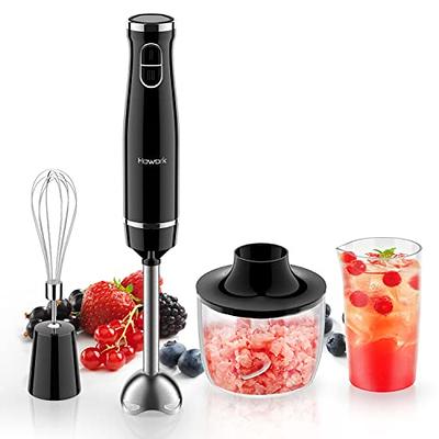 MIUI Immersion Handheld Blender - Blenders for Kitchen Hand Mixer Set,  14-Speed Stainless Steel Blade & Body Hand Stick, Hand Blender Electric  With Egg Whisk, Perfect for Kitchen Mixing and Pureeing 