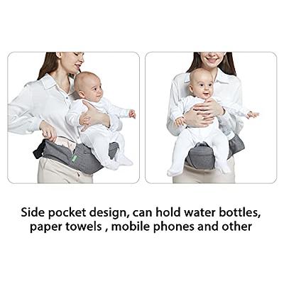 Baby Carrier Ergonomic Infant Carrier with Hip Seat Kangaroo Bag Soft Baby  Carrier Newborn to Toddler 7-45lbs Front and Back Baby Holder Carrier for