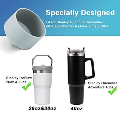 Silicone Cover for Stanley Quencher Adventure 40oz Tumbler with Handle &  Stanley IceFlow 20oz 30oz Protective Bottle Boot Sleeve