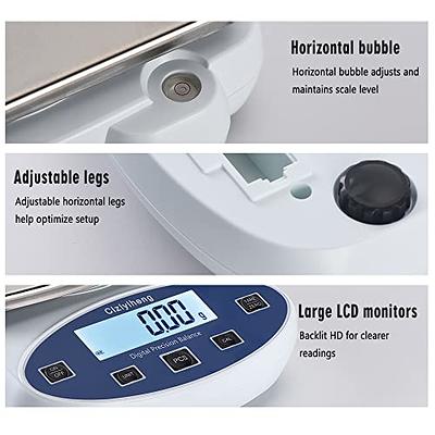 CGOLDENWALL Precision Lab Scale 3000g X 0.01g Digital Analytical Balance  Laboratory Balance Jewelry Scale Scientific Scale 0.01g Accuracy 110V  (3000g