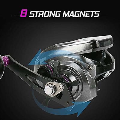 6+1BB 8.0:1 Ratio Digital Display Baitcasting Reel with Sun Power Charging  System High Speed Fishing Reel with Line Counter - Yahoo Shopping