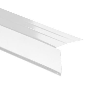 Amerimax C4 2-in x 10-ft White Galvanized Steel Drip Edge