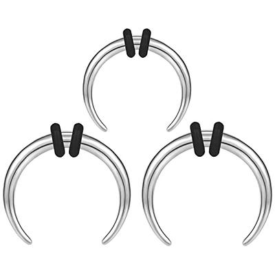 Small Silver Septum Ring - 1.2 mm (16g) - S - M - L