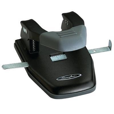 Swingline 74050 28 Sheet Black and Gray Steel 2-7 Hole Punch with Comfort  Handle - 1/4 Holes - Yahoo Shopping