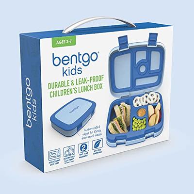 Bentgo Leak-Proof 5-Compartment Bento-Style Lunch Box, Kids, Blue 