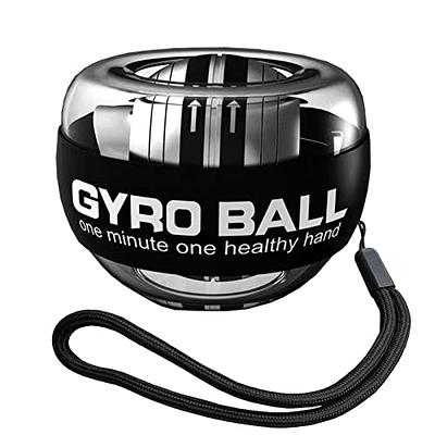 All-Metal Power Gyro Ball,Weighted Auto-Start Hand Wrist Forearm Trainer  and Strengthener for Exercise Joint and Muscle with Ball Bag