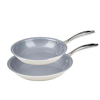 Goodful Ceramic Nonstick 2 Piece Frying Pan Set, 8 Inch and 9.5