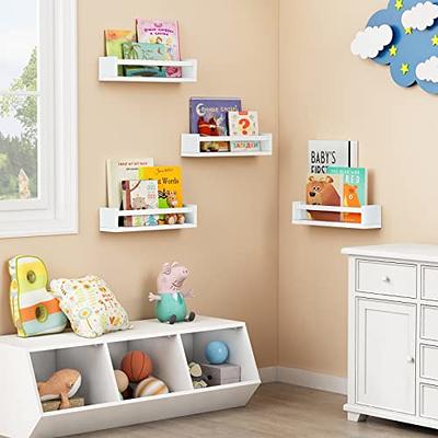 Nursery Book Shelves Wooden Shelf Wall Mounted Shelves for Storage