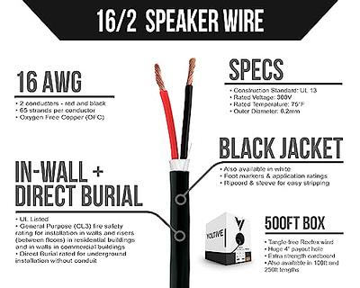 16G 2-Conductor CL3 Speaker Wire