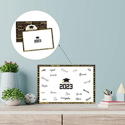 Graduation Guest Book - Class Of 2023: Graduation Party Autograph Book With  Added Space For Heartfelt Messages - Black And Gold Streamers Theme - Yahoo  Shopping