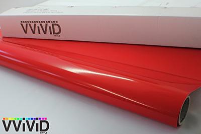 VViViD Red Gloss Car Wrap Vinyl Roll with Air Release Adhesive