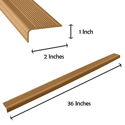 Rubber Bond Stair Edge Protector (Pack of 5) 36x2x1 inch Anti-Slip