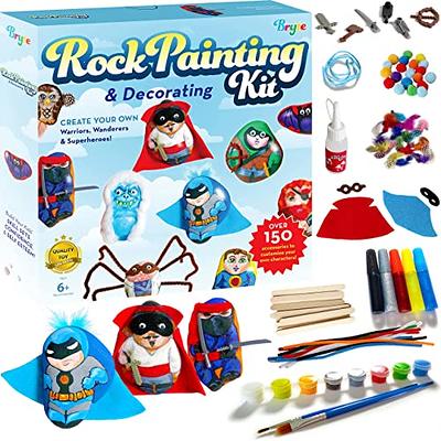 Bryte Rock Painting Kit for Kids 6+ With Ninja, Warrior and Superhero Toy  Accessories, Paint Set, and Includes Easy-to-Follow Instructional Videos;  Arts & Crafts Great Gift For Birthdays, and Holidays - Yahoo