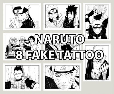 Jujutsu Kaisen SET fake tattoo Anime manga merch Temporary - Inspire Uplift