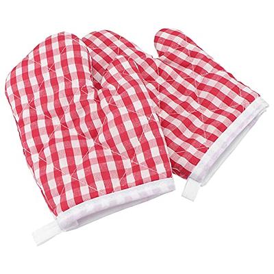 DOITOOL 2Pcs Kids Oven Mitts for Children Play Kitchen, Microwave Oven  Gloves Kitchen Baking Mitts, Red Checkered Heat Resistant Kitchen Mitts for  Safe Backing Cooking BBQ (Red Checkered) - Yahoo Shopping