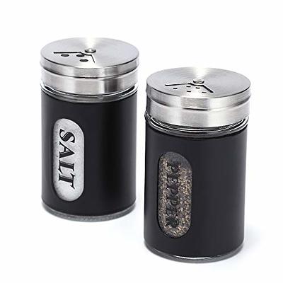 bonris Premium Salt and Pepper Grinder Set with Stand Stainless