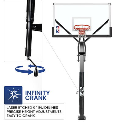 Height Adjustable Portable Shatterproof Backboard Basketball Hoop with 2  Nets - Costway