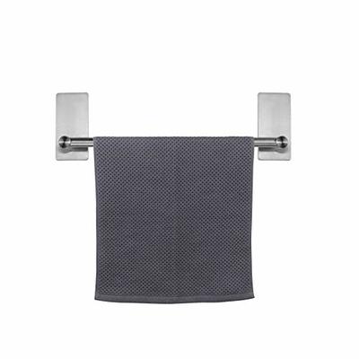 Vanloory Hand Towel Holder, Strong Self Adhesive Hand Towel Ring, Thicken SUS304 Stainless Steel Hand Towel Bar/Rack, No Drilling Modern Hand Towel