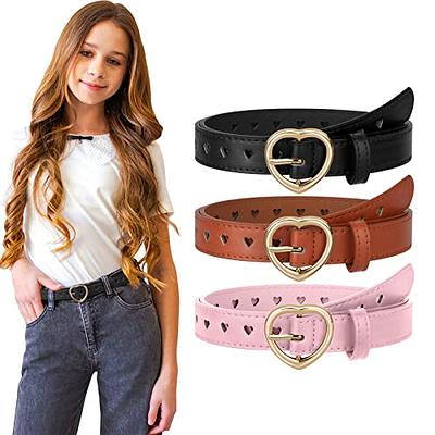 SUOSDEY Women's 4 Pack Thin Leather Belts