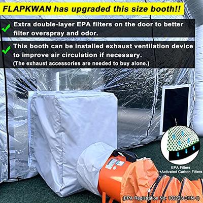 FLAPKWAN Inflatable Paint Booth Auto Spray Paint Tent Car