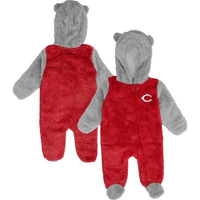 Infant Red Cincinnati Reds Zip-Up Raglan Sleeper - Yahoo Shopping