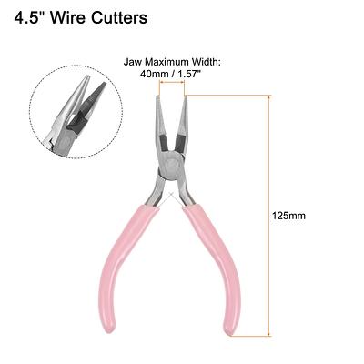 Mini Needle Nose Pliers 4.5 Toothed Precision Plier with Pink Handle -  Yahoo Shopping