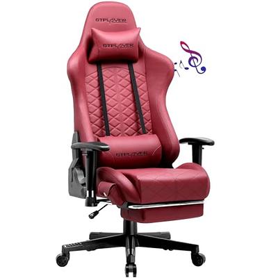 GTPLAYER Gaming Chair with Bluetooth Speakers Music Office Chair