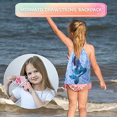 Mermaid Gifts for Girls, Little Mermaid Tail Blanket Backpack