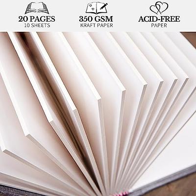 Photo Album with Writing Space 50 Pages 4x6 Photos Hold 200 or Vertical  Insert 100 4x6 Photos, Linen Cover Acid Free Pages Photo Book with Memo  for