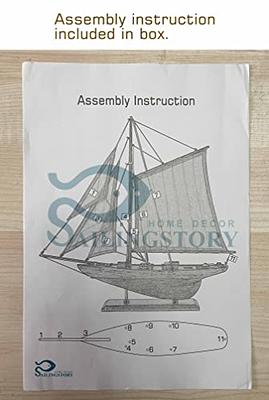 SAILINGSTORY Wooden Sailboat Decor Sailboat Model Boat Decor Ship Model  Yacht Navy Antique Finish - Yahoo Shopping