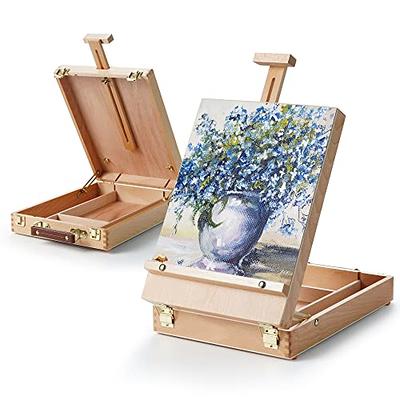 Miratuso Painting Easel, Folding Wooden Tabletop Easel Stand Holds Highest  to 22 Canvas, Portable Desktop Easel Suitable for Artists, Beginners,  Students - Yahoo Shopping