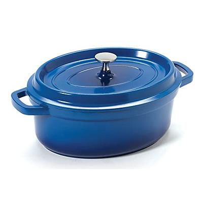 G.E.T. CA-009-CB/BK Heiss Energy-Efficient Cast Aluminum Dutch Oven, 3.5  Quart, Oval, Blue - Yahoo Shopping