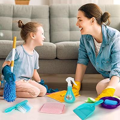 deAO Kids Cleaning Set 12 PCS Pretend Play Detachable Housekeeping Cart  with Broom,Dust Pan,Spray Bottle Children House Cleaning Tools Toys,Kids  Broom and Mop Set for Ages 3+ - Yahoo Shopping