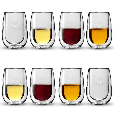 Fount & Haven Wine Glass Charms - 8 Pack Flower Wine Charms for Stem Glasses - Felt Wine Glass Markers - Drink Markers for Glasses Set - Wine