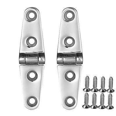 The Metal Magician Black T-Strap Hinges, Pack of 4 Heavy Duty Barn