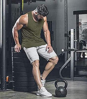 COOFANDY Men's Casual Tank Tops 2 Pack Knit Sleeveless Lightweight Tee  Muscle Basic T Shirts