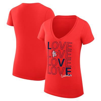 Women's St. Louis Cardinals Fanatics Branded Red Hometown V-Neck T-Shirt