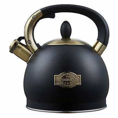 Primula Stewart Whistling Kettle with Folding Handle, 1.5 Qt