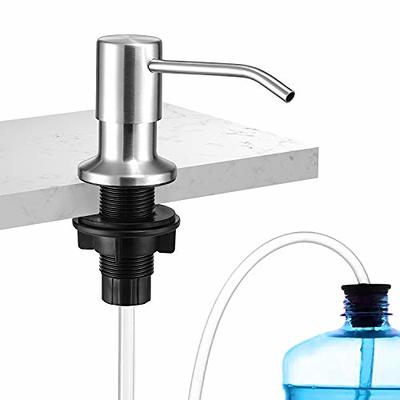 Built in Sink Soap Dispenser or Lotion Dispenser for Kitchen Sink Stainless  Steel Kitchen Sink Soap Dispenser Brushed Nickel Bar Sink Soap Dispenser  with 47 Extension Tube kit - Yahoo Shopping
