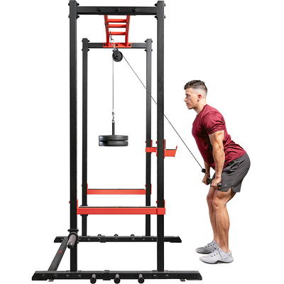 Sunny Health & Fitness Lat Pull Down Attachment for Power Rack
