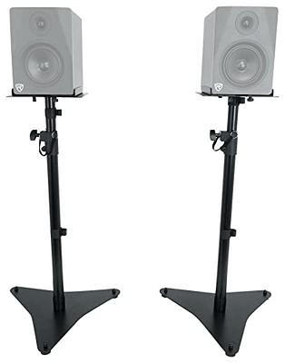 (2) Rockville Adjustable Studio Monitor Speaker Stands For Yamaha HS5  Monitors