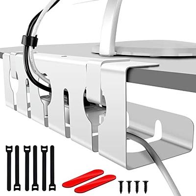 Under Desk Cable Management Tray - No Damage to Desk, Perfect Standing Desk  Cable Management, Quszmd Under Table Cable Management Upgraded No  Drill,Clamp Install Desk Cord Organizer Rack - Yahoo Shopping